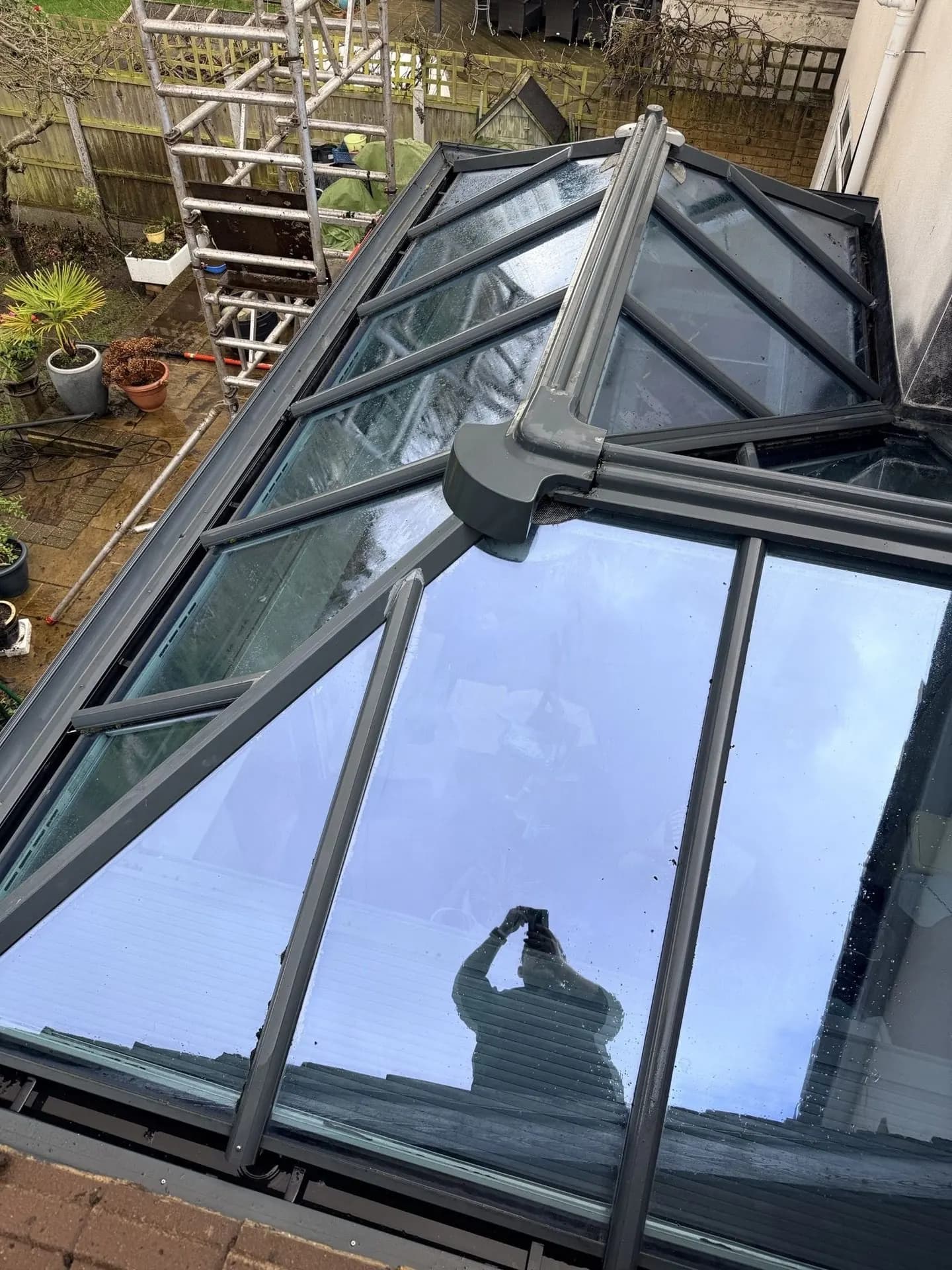 Conservatory Cleaning Essex — pressure washing before and after